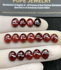 Natural Pyrope Garnet Gemstone Smooth Oval Cabochon High Quality Loose Gemstones For Jewelry Making Wholesalegems 7x9 MM Size 16 Pcs SM24602