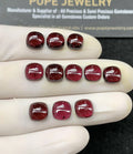 Natural Garnet Gemstone Smooth Cushion Cabochon High Quality Loose Gemstones For Jewelry Making Wholesalegems 8 MM Size 11 Pcs SM24604