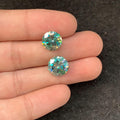 Moissanite Gemstone Cuts Moissanite Faceted Cut Round Shape 11 MM 2 Pcs High Quality Loose Gemstone For Jewelry Making Wholesalegems SM23958