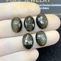 Natural Golden Sapphire Rose Cut Oval Shape Cabochons Loose Gemstones For Jewelry Making WholesaleGems 14x10 MM Size 5 Pcs SM24446