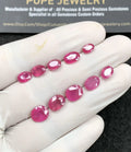 Natural Pink Sapphire Gemstone Faceted Cut Oval High Quality  Loose Gemstones For Jewelry Making Wholesalegems 6-9 MM Size 10 Pcs SM24682