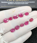 Natural Pink Sapphire Gemstone Faceted Cut Oval High Quality  Loose Gemstones For Jewelry Making Wholesalegems 7-9 MM Size 10 Pcs SM24685