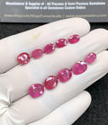 Natural Pink Sapphire Gemstone Faceted Cut Oval High Quality  Loose Gemstones For Jewelry Making Wholesalegems 7-10 MM Size 10 Pcs SM24688