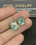 Moissanite Diamond Gemstone Cuts Faceted Cut Rectangle High Quality Loose Gemstone For Jewelry Making 11x10 MM 2 Pcs Wholesalegems SM24461