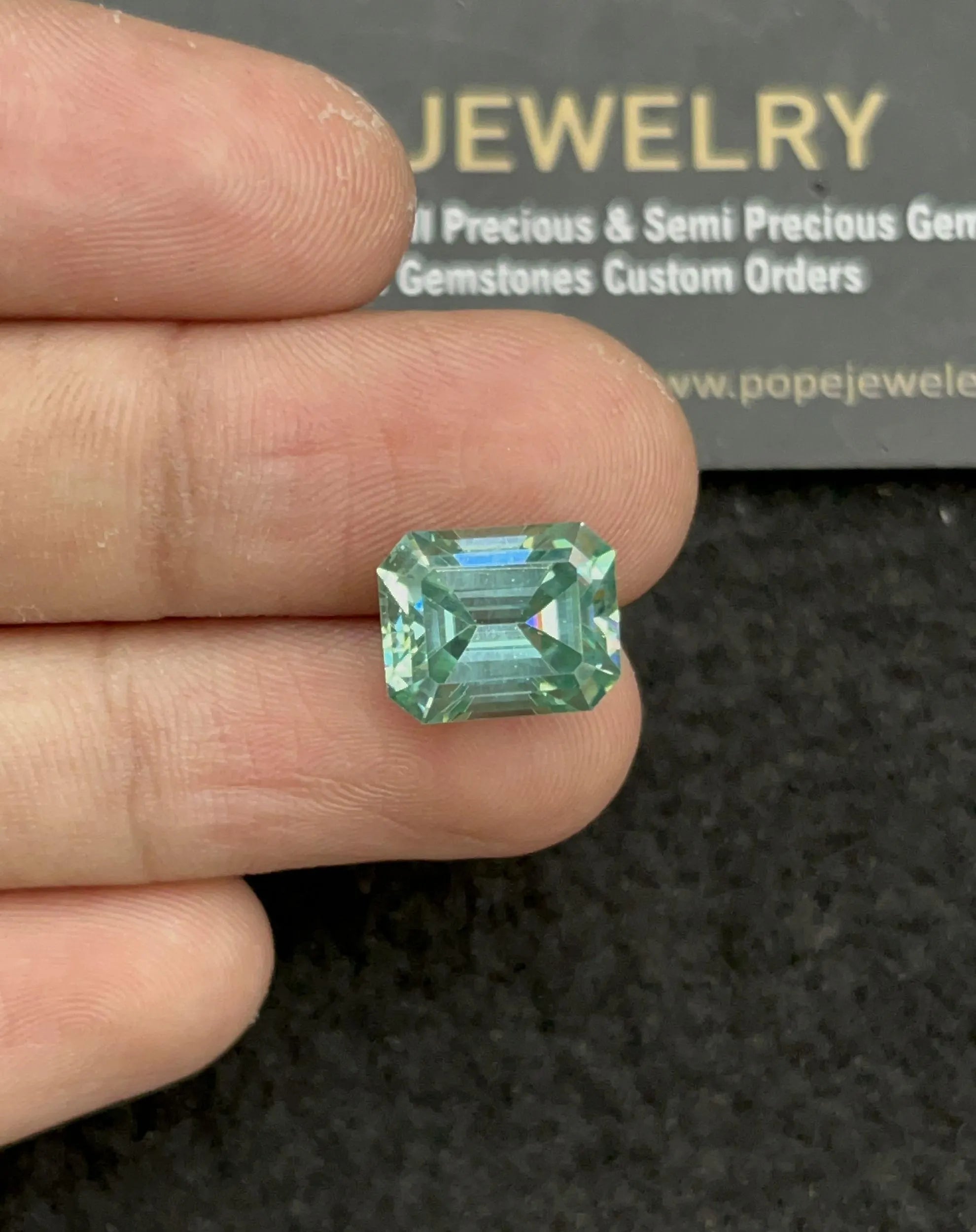Moissanite Diamond Gemstone Cut Faceted Cut Rectangle Shape High Quality Loose Gemstone For Jewelry Making 12x9x6 MM  Wholesalegems SM24468