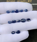 Natural Blue Sapphire Faceted Cut Oval Shape Sapphire Loose Gemstones For Jewelry Making Wholesalegems 6-8 MM Size 12 Pcs SM24483