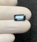 Natural London Blue Topaz Gemstone Faceted Cut Rectangle High Quality Loose Gemstone For Jewelry Making Wholesalegems 11x6x4 MM Size SM24789