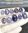Natural Iolite Gemstone Rose Cut Mix Cabochon High Quality Loose Gemstones For Jewelry Making Wholesalegems 11-17 MM Size 10 Pcs SM24553
