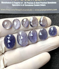 Natural Iolite Gemstone Rose Cut Mix Cabochon High Quality Loose Gemstones For Jewelry Making Wholesalegems 11-18 MM Size 10 Pcs SM24555