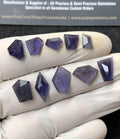Natural Iolite Gemstone Step Cut Mix Cabochon High Quality Loose Gemstones For Jewelry Making Wholesalegems 6-15 MM Size 10 Pcs SM24562