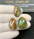 Natural American Turquoise Gemstone Smooth Mix Cabochon Loose Gemstones For Jewelry Making Wholesalegems 20-21 MM Size 3 Pcs SM24572