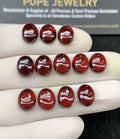 Natural Pyrope Garnet Gemstone Smooth Oval Cabs High Quality Loose Gemstones For Jewelry Making Wholesalegems 8x10 MM Size 12 Pcs SM24599