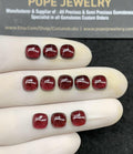 Natural Garnet Gemstone Smooth Cushion Cabochon High Quality Loose Gemstones For Jewelry Making Wholesalegems 7 MM Size 11 Pcs SM24606