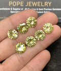 Zircon Gemstone Faceted Cut Round Shape High Quality Loose Gemstone For Jewelry Making Wholesalegems 10 MM Size 7 Pcs SM24956