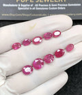 Natural Pink Sapphire Gemstone Faceted Cut Oval High Quality  Loose Gemstones For Jewelry Making Wholesalegems 7-9 MM Size 10 Pcs SM24683