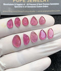 Natural Pink Sapphire Gemstone Step Cut Fancy Shape Cabochon Loose Gemstones For Jewelry Making Wholesalegems  8-13 MM Size 10 Pcs SM24699