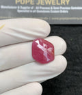 Natural Pink Sapphire Gemstone Rose Cut Fancy Shape Cabochon Loose Gemstones For Jewelry Making Wholesalegems  17x15x3 MM Size SM24701