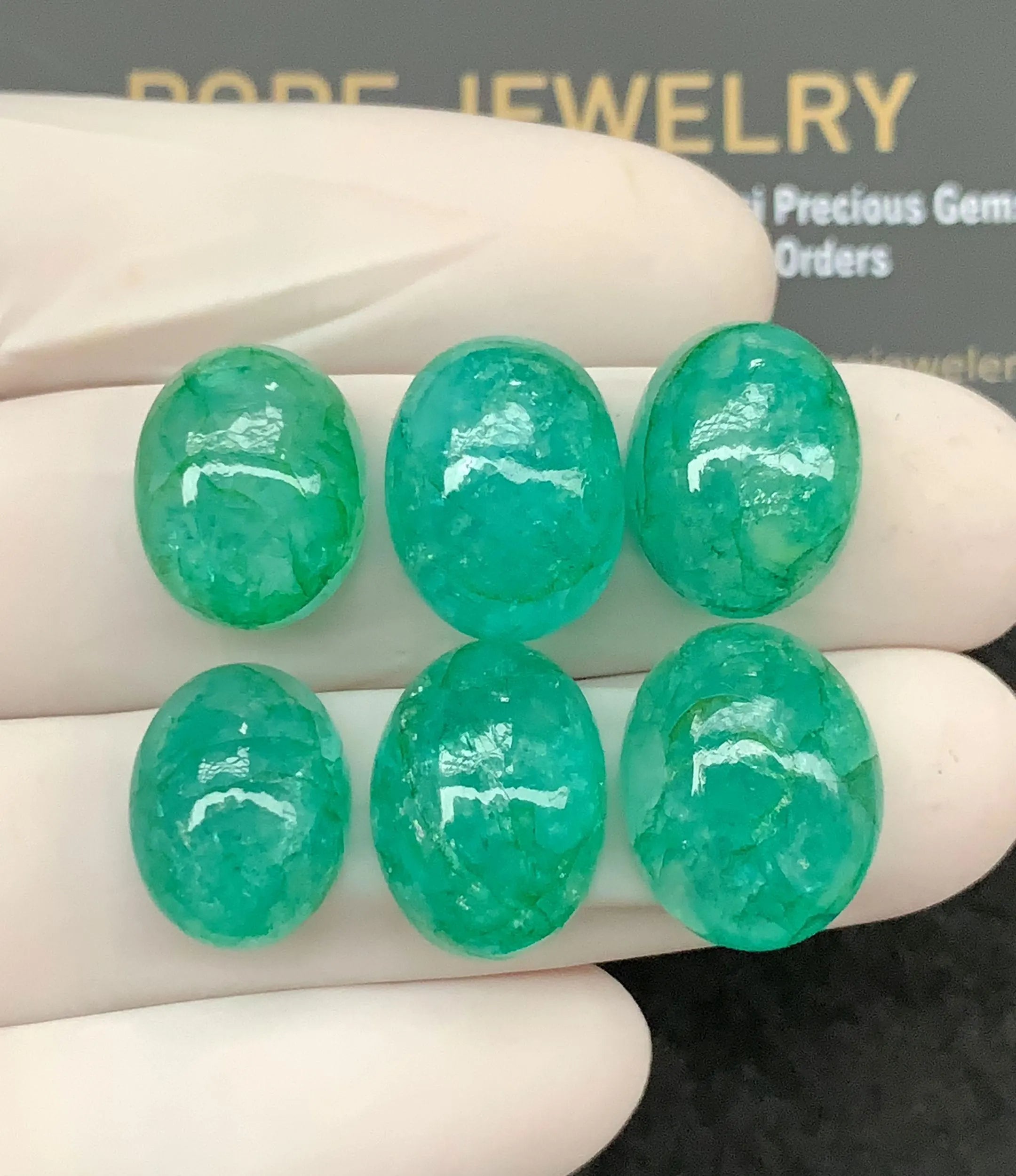 Natural Beryl Gemstone Smooth Oval Shape Cabochon Loose Gemstones For Jewelry Making Wholesalegems  15-16 MM Size 6 Pcs SM24714