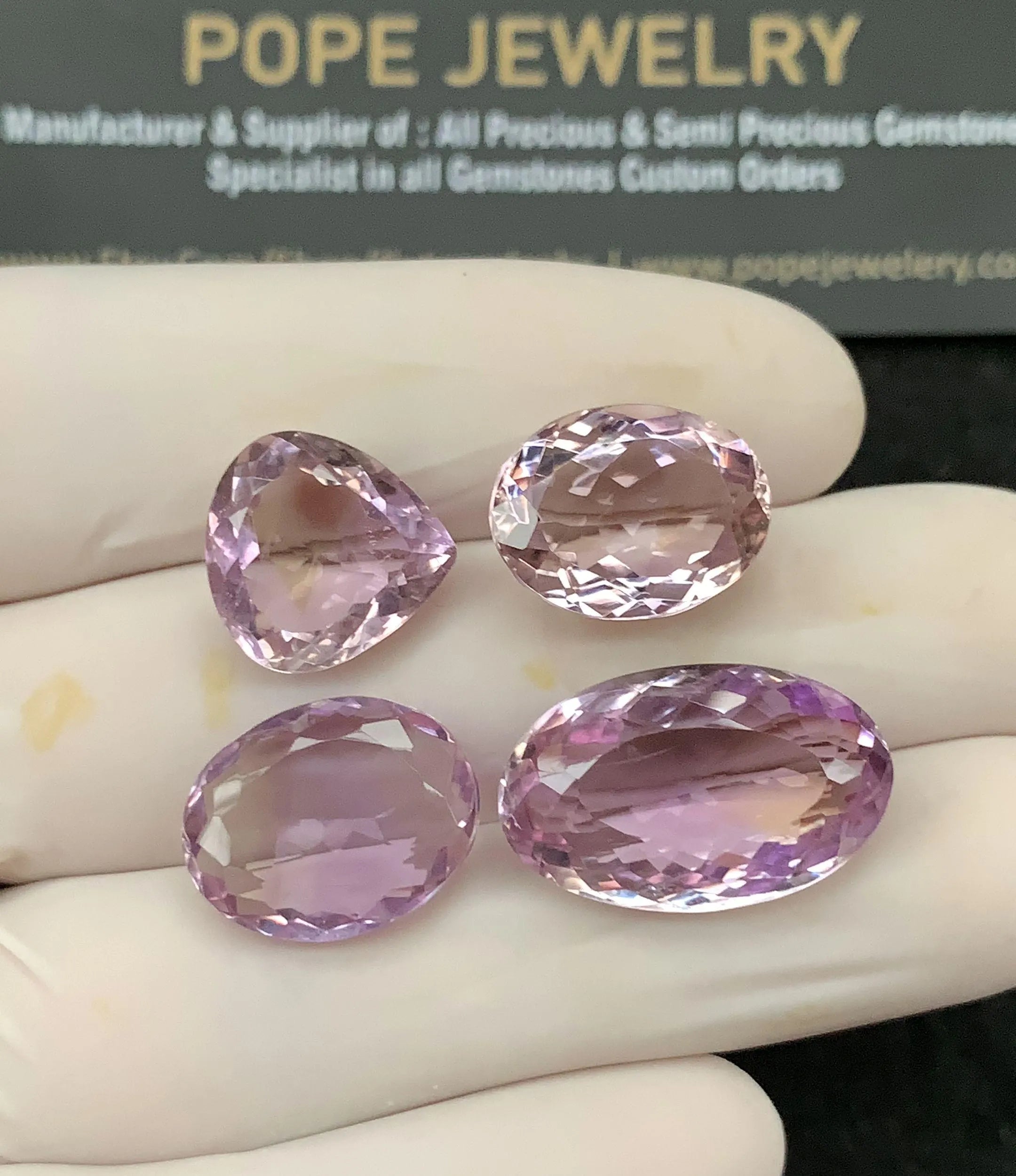 Natural Ametrine Gemstone Faceted Cut Mix Shape High Quality Loose Gemstones For Jewelry Making Wholesalegems 13-20 MM Size 4 Pcs SM24719