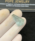 Natural Aquamarine Gemstone Step Cut Coffin Cabochon High Quality Loose Gemstones For Jewelry Making WholesaleGems 22x14x9 MM SM24727