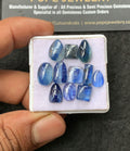 Natural Bicolor Kyanite Gemstone Smooth Mix Cabochon Loose Gemstone For Jewelry Making Wholesalegems 8-13 MM Size 11 Pcs SM25008