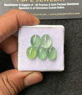 Natural Mint Kyanite Gemstone Smooth Oval Shape Cabochon Loose Gemstone For Jewelry Making Wholesalegems 11-12 MM Size 5 Pcs SM25019