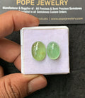 Natural Mint Kyanite Gemstone Smooth Oval Shape Cabochon Loose Gemstone For Jewelry Making Wholesalegems 15-16 MM Size 2 Pcs SM25020