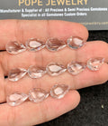 Natural Himalayan Crystal Gemstone Faceted Cut Pear Shape Loose Gemstones For Jewelry Making Wholesalegems 12x8 MM Size 12 Pcs SM24738