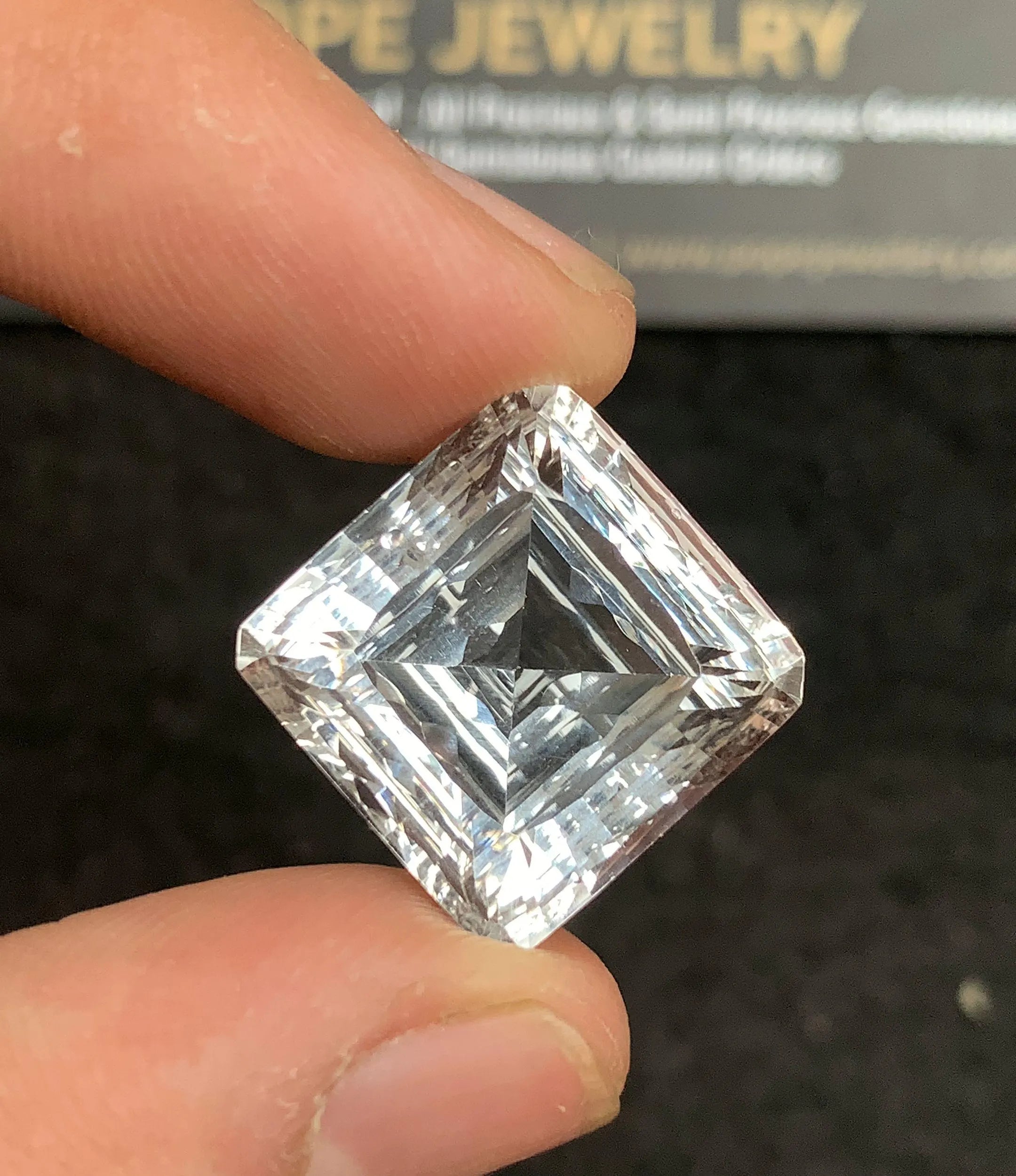 Natural Himalayan Crystal Gemstone Faceted Cut Cushion Shape Loose Gemstones For Jewelry Making Wholesalegems 17x17x11 MM Size SM24743