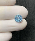 Natural Sky Blue Topaz Gemstone Faceted Cut Round Shape High Quality Loose Gemstones For Jewelry Making Wholesalegems 9x9x6 MM Size SM24783