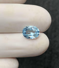 Natural Sky Blue Topaz Gemstone Faceted Cut Oval Shape High Quality Loose Gemstones For Jewelry Making Wholesalegems 9x7x5 MM Size SM24785