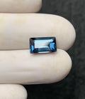 Natural London Blue Topaz Gemstone Faceted Cut Rectangle High Quality Loose Gemstone For Jewelry Making Wholesalegems 11x6x5 MM Size SM24788