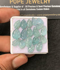 Natural Aqua Kyanite Gemstone Hand Carved Leaf Shape Cabochon Loose Gemstone For Jewelry Making Wholesalegems 9-12 MM Size 18 Pcs SM25060