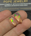 Natural Ethiopian Opal Gemstone Smooth Pear Shape Cabochon Loose Gemstone For Jewelry Making Wholesalegems 15x8 MM Size 2 Pcs SM25085