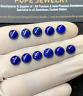 Natural Lapis Lazuli Gemstone Smooth Round Cabochon High Quality Loose Gemstone For Jewelry Making Wholesalegems 7 MM Size 11 Pcs SM24798