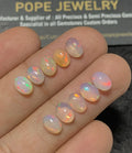 Natural Ethiopian Opal Gemstone Smooth Oval Shape Cabochon Loose Gemstone For Jewelry Making Wholesalegems 7x5 MM Size 10 Pcs SM25087