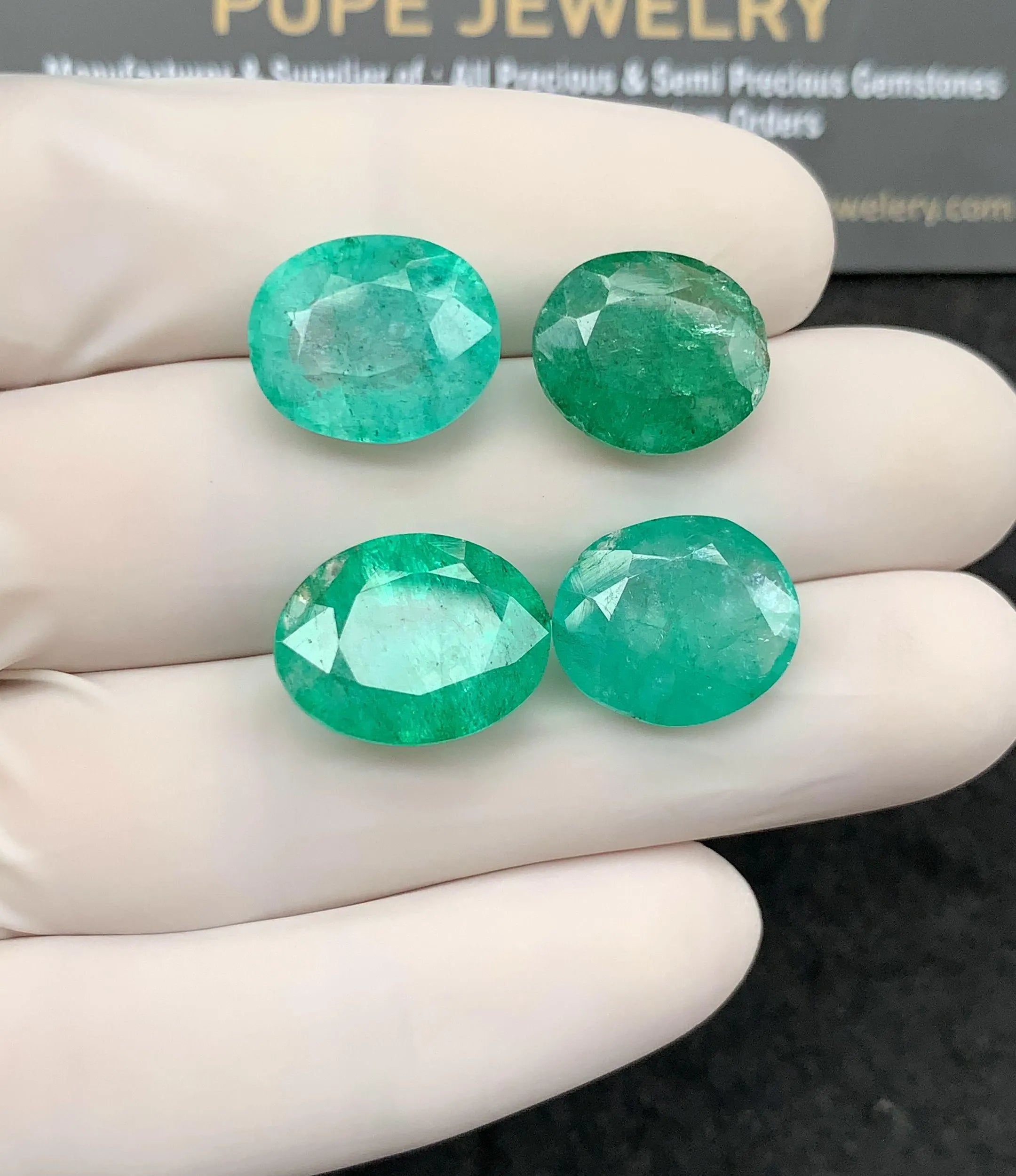 Natural Beryl Gemstone Faceted Cut Oval Shape High Quality Loose Gemstone For Jewelry Making Wholesalegems 14-16 MM Size 4 Pcs SM24823