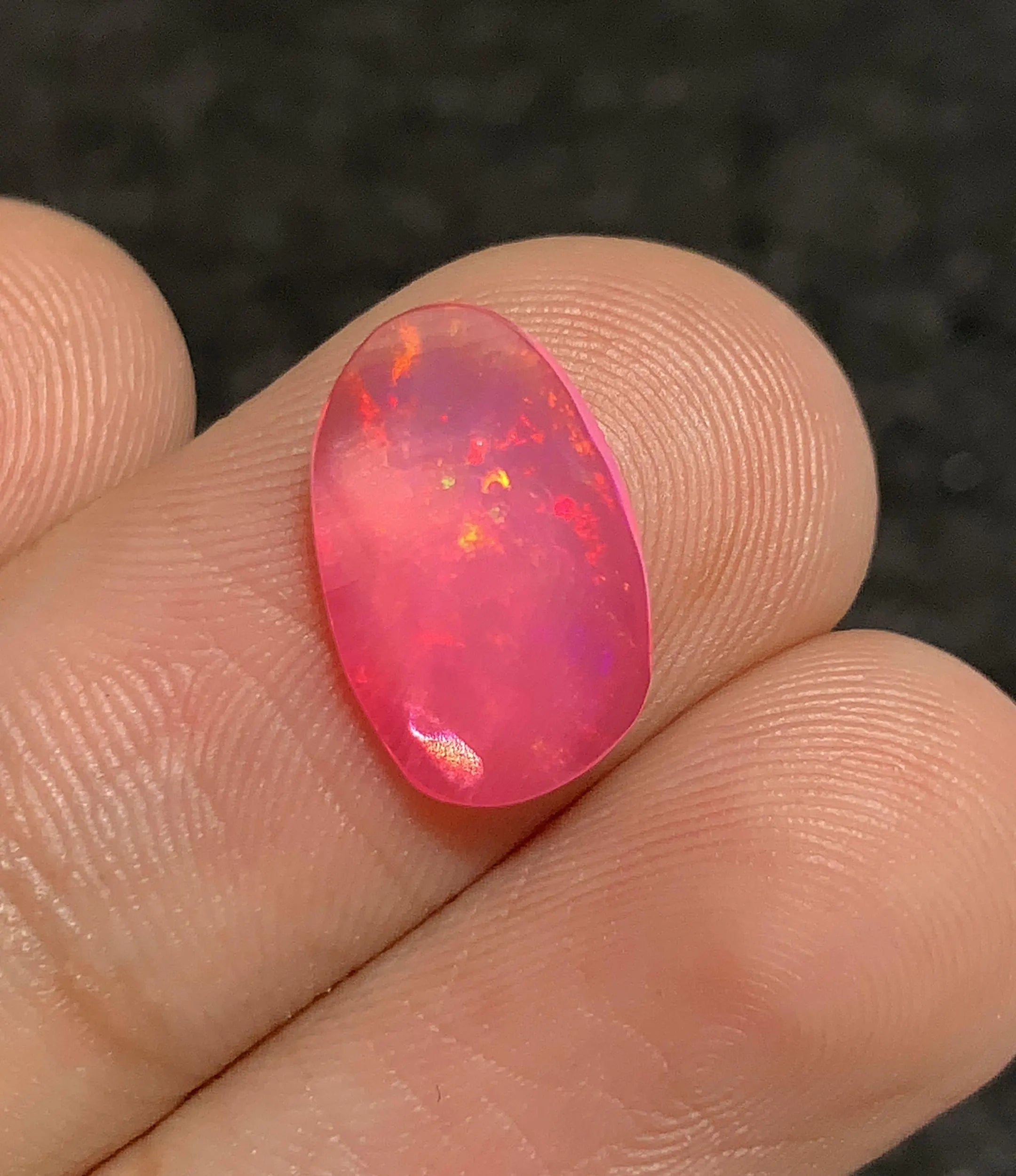 Natural Pink Ethiopian Opal Gemstone Rose Cut Fancy Cabochon Loose Gemstone For Jewelry Making Wholesalegems 14x9x3 MM Size SM25110