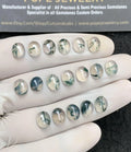 Natural Moss Agate Gemstone Smooth Oval Cabochon High Quality Loose Gemstone For Jewelry Making Wholesalegems 8x6 MM Size 18 Pcs SM24852