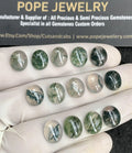 Natural Moss Agate Gemstone Smooth Oval Cabochon High Quality Loose Gemstone For Jewelry Making Wholesalegems 10x8 MM Size 14 Pcs SM24854