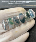Natural Moss Agate Gemstone Smooth Oval Cabochon High Quality Loose Gemstone For Jewelry Making Wholesalegems 20x10 MM Size 6 Pcs SM24865