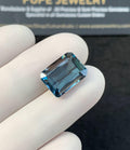 Natural London Blue Topaz Gemstone Faceted Cut Rectangle Shape Loose Gemstone For Jewelry Making Wholesalegems 13x10x5 MM Size SM25132