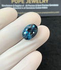 Natural London Blue Topaz Gemstone Faceted Cut Oval Shape Loose Gemstone For Jewelry Making Wholesalegems 14x10x7 MM Size SM25135