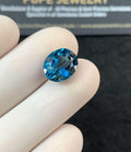 Natural London Blue Topaz Gemstone Faceted Cut Oval Shape Loose Gemstone For Jewelry Making Wholesalegems 12x9x6 MM Size SM25137