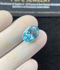 Natural Sky Blue Topaz Gemstone Faceted Cut Oval Shape Loose Gemstone For Jewelry Making Wholesalegems 14x10x7  MM Size SM25148