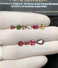 Natural Tourmaline Gemstone Faceted Cut Mix Shape High Quality Loose Gemstone For Jewelry Making Wholesalegems 4-7 MM Size 10 Pcs SM25170