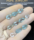 Natural Aquamarine Gemstone Faceted Cut Pear Shape High Quality Loose Gemstone For Jewelry Making Wholesalegems 10-13 MM Size 10 Pcs SM25187