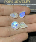 Natural Rainbow Moonstone Gemstone Faceted Cut Mix High Quality Loose Gemstone For Jewelry Making Wholesalegems  12-13 MM Size 4 Pcs SM24913