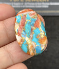 Oyster Turquoise Gemstone Smooth Oval Shape Cabochon High Quality Loose Gemstone For Jewelry Making Wholesalegems 31x19x4 MM Size SM25206