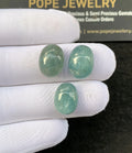 Natural Aqua Kyanite Gemstone Smooth Oval Cabochon Loose Gemstone For Jewelry Making Wholesalegems 14-15 MM Size 3 Pcs SM24935